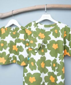 皮蛋6分袖上衣-訂製 花48