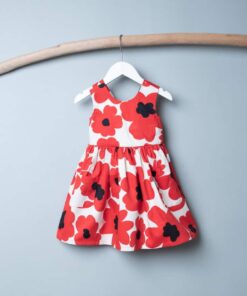 蝴蝶翩翩蓬裙洋-訂製 花68