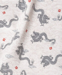 和風38(柔抗皺)-飛龍白色