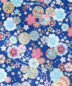 和風40(燙金)-流水繡球(藍)