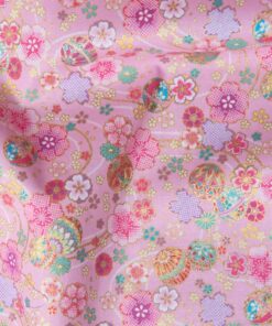 和風44(燙金)-流水繡球(粉)