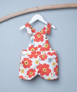 包屁吊帶(短)褲-訂製 花82