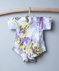 包屁-甚平紗布衣-訂製 花80