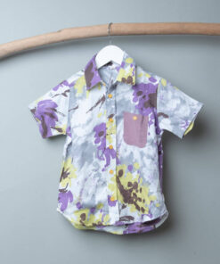 和風(短袖)襯衫-訂製 花80
