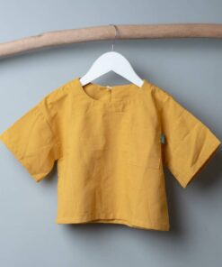 皮蛋6分袖上衣-訂製 棉麻10