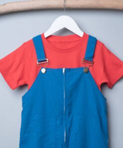 工裝吊帶(長)褲-棉麻12 瑪莉歐 上衣需另購