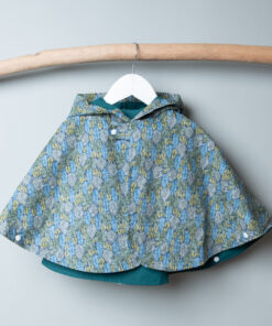 抗風防雨雙面斗篷-訂製 自然27vs綠色防水