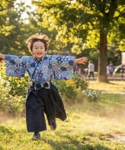 淺草振袖和服-訂製 和風47vs黑色棉麻