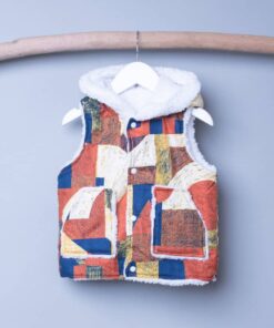 絨毛戴帽(雙面)背心-訂製 名27vs雪花毛