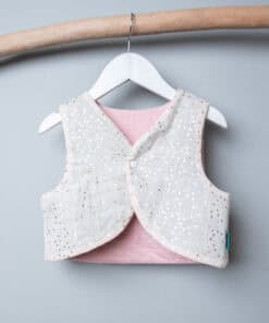 (四合釦)精靈背心-訂製 幾何42vs粉色鋪棉
