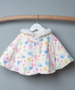 保暖絨毛斗篷-訂製 和風46vs雪花毛