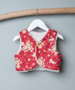 (四合釦)精靈背心-訂製 和風45vs雪花毛