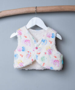 (四合釦)精靈背心-訂製 和風46vs雪花毛