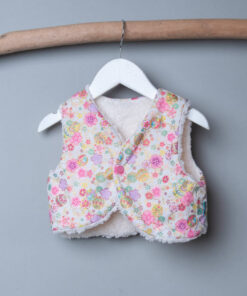 (四合釦)精靈背心-訂製 和風44vs雪花毛