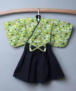 淺草振袖和服-現貨 和風42vs黑色棉麻 80cm