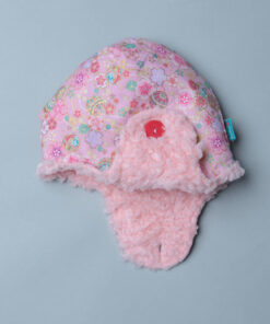 遮耳飛行帽(毛料)-現貨 和風44vs玫瑰粉