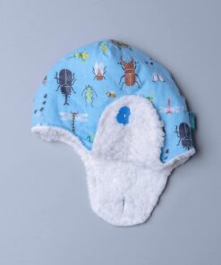 遮耳飛行帽(毛料)-訂製 自然17(昆蟲)vs雪花毛