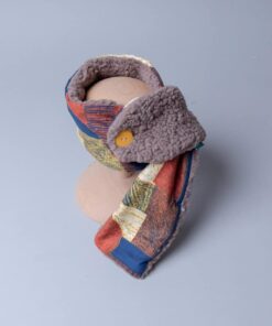 保暖防寒鈕釦圍巾- 現貨 名27vs咖啡