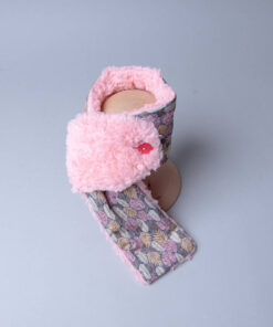 保暖防寒鈕釦圍巾- 現貨 自然28vs玫瑰粉