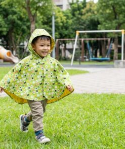 抗風防雨雙面斗篷-訂製 和風42vs黃色防水