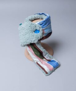 保暖防寒鈕釦圍巾- 現貨 名28vs湖水綠