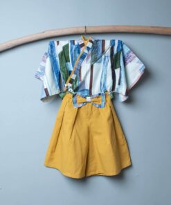 淺草振袖和服-訂製 名28vs黃色棉麻