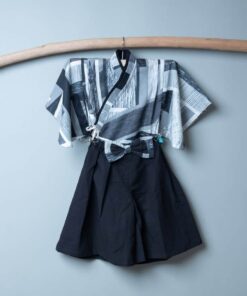 淺草振袖和服-訂製 名30vs黑色棉麻