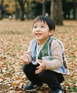 (四合釦)精靈背心-訂製 名28vs雪花毛