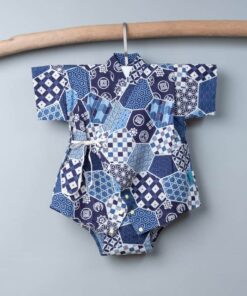 包屁-甚平紗布衣-訂製 和風47 嬰兒 包屁-衣 連身衣