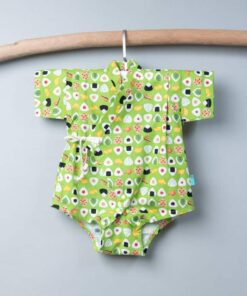 包屁-甚平紗布衣-訂製 和風42 嬰兒 包屁-衣 連身衣