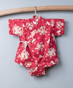 包屁-甚平紗布衣-訂製 和風45 嬰兒 包屁-衣 連身衣