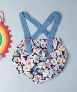 燈籠吊帶短褲-訂製 花79