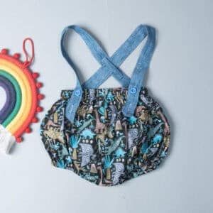 燈籠吊帶短褲-訂製 自然34