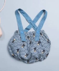 燈籠吊帶短褲-訂製 和風48