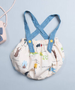 燈籠吊帶短褲-訂製 自然31