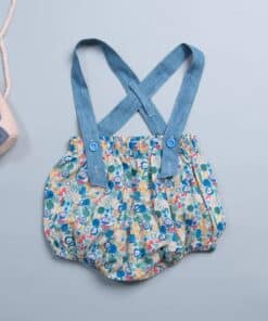 燈籠吊帶短褲-訂製 自然35