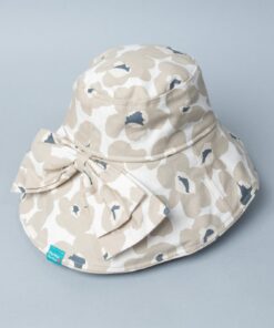 蝴蝶結護脖漁夫帽-現貨- M 花40