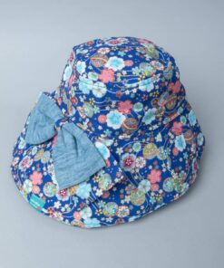 蝴蝶結護脖漁夫帽-現貨-和風40 52cm