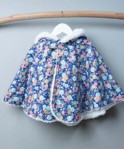 防寒絨毛斗篷-訂製 和風40vs雪花毛