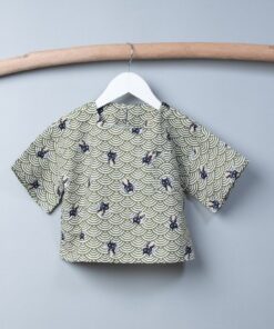 皮蛋6分袖上衣-訂製 和風49