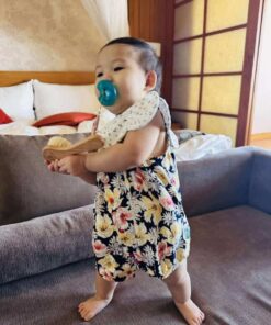 無袖包屁衣-訂製 花79