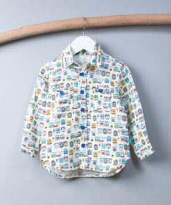 和風長袖襯衫-訂製 交通13