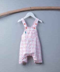 包屁鬆緊吊帶(短)褲- 花72