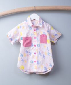 和風(短袖)襯衫-訂製 動物36(口袋棉麻28)