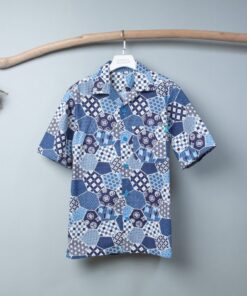 男夏威夷襯衫-和風47