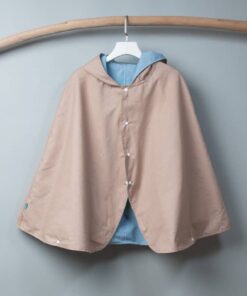 抗風防雨雙面斗篷-訂製 寶格麗vs霧藍防水