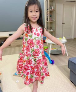 無袖連身洋裝-訂製 花53