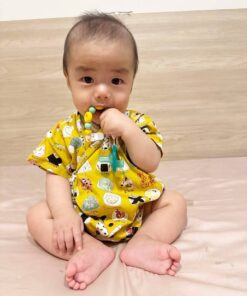 包屁-甚平紗布衣-訂製 和風35 嬰兒 包屁-衣 連身衣