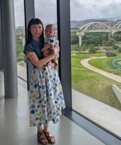 雲淡風輕抽繩淑女洋-訂製 牛仔棉麻vs和風50