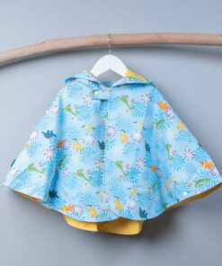 抗風防雨雙面斗篷-訂製 自然24vs黃色防水